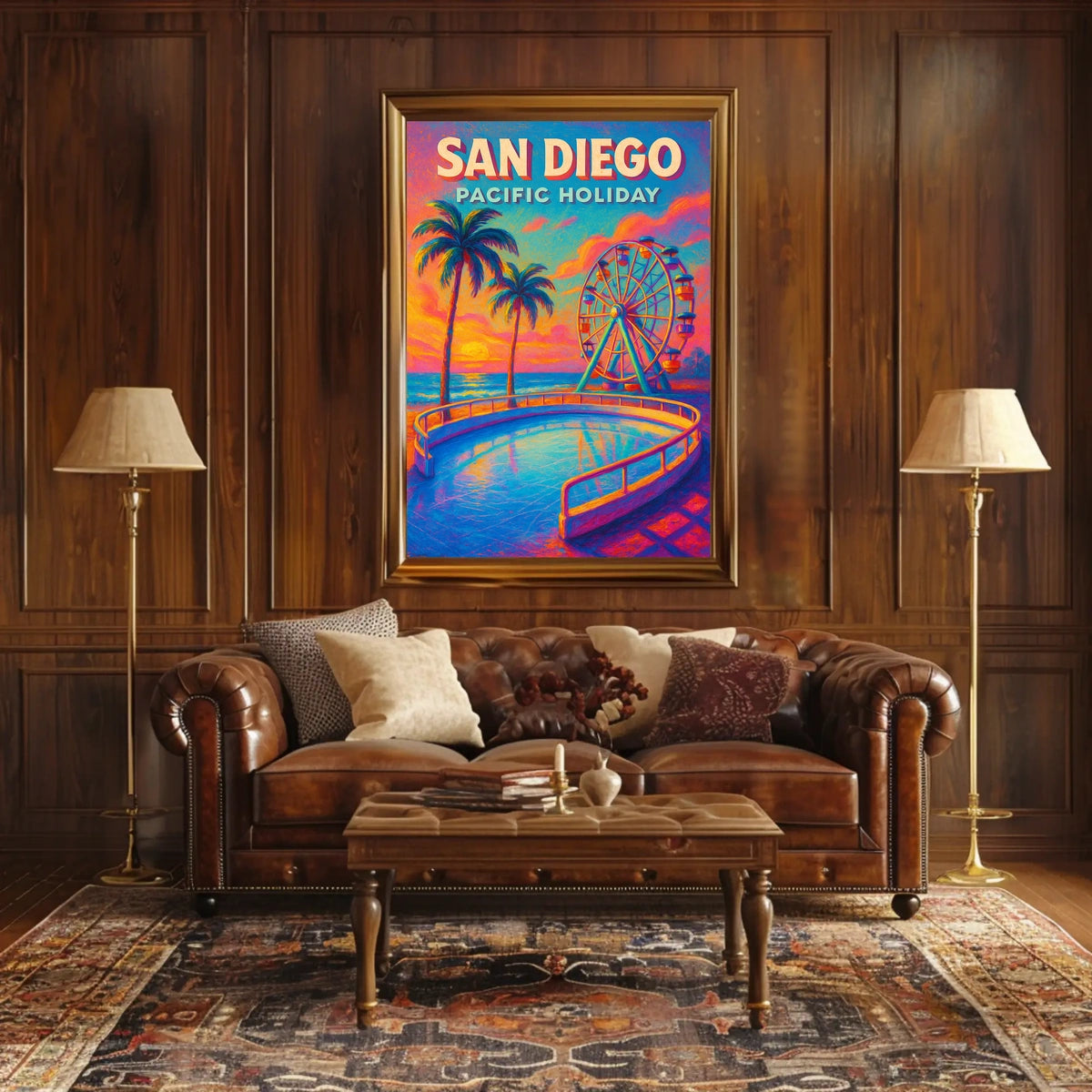 San Diego Pacific Holiday Poster