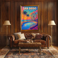 San Diego Pacific Holiday Poster