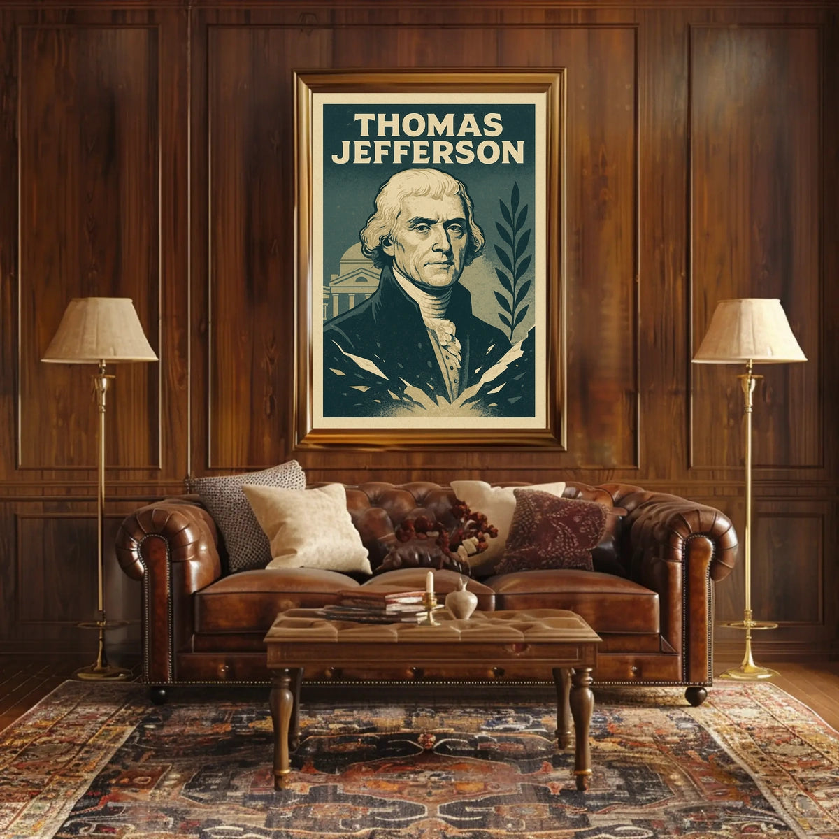 Thomas Jefferson Vintage Historical or Presidential Poster