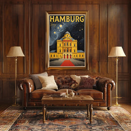 Hamburg Nightscape Poster