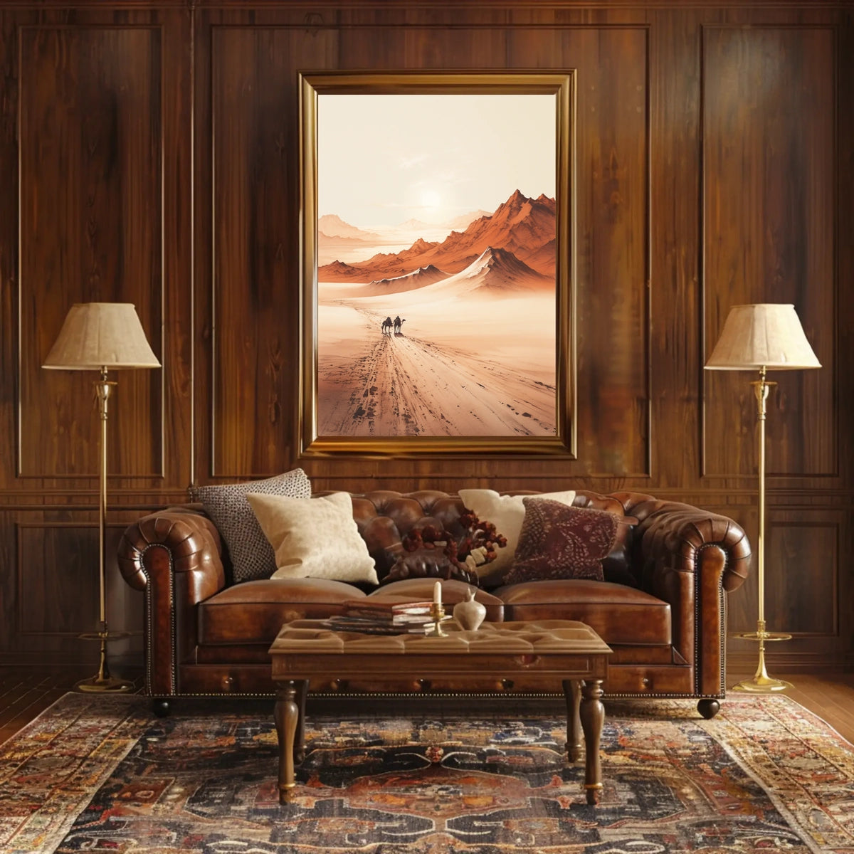 Sunset Ride Deserts Travel Poster