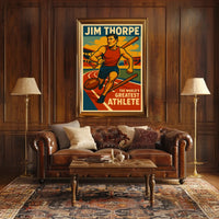 Jim Thorpe Legendary Athlete Poster
