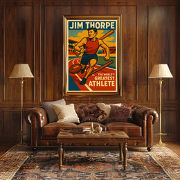 Jim Thorpe Legendary Athlete Poster