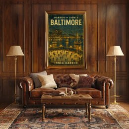Harbor Of Lights Baltimore Poster