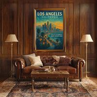 Los Angeles The City Of Angels Poster