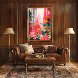 Nature's Triumph: Surreal Urban Landscape Art Poster