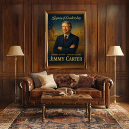 Jimmy Carter Presidential Era Wall Art Print PosterGoat