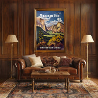 Yosemite National Park Adventure View National Park Poster