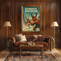 Reindeer Biathlon Poster
