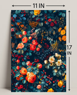 Vibrant Botanical Illustration Art Print: Abstract or Artistic Poster