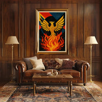 Phoenix Rebirth Artistic Masterpiece: Abstract, Artistic, or Pop Culture Poster