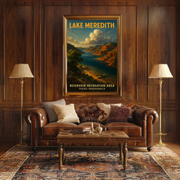 Lake Meredith Reservoir Recreation Poster
