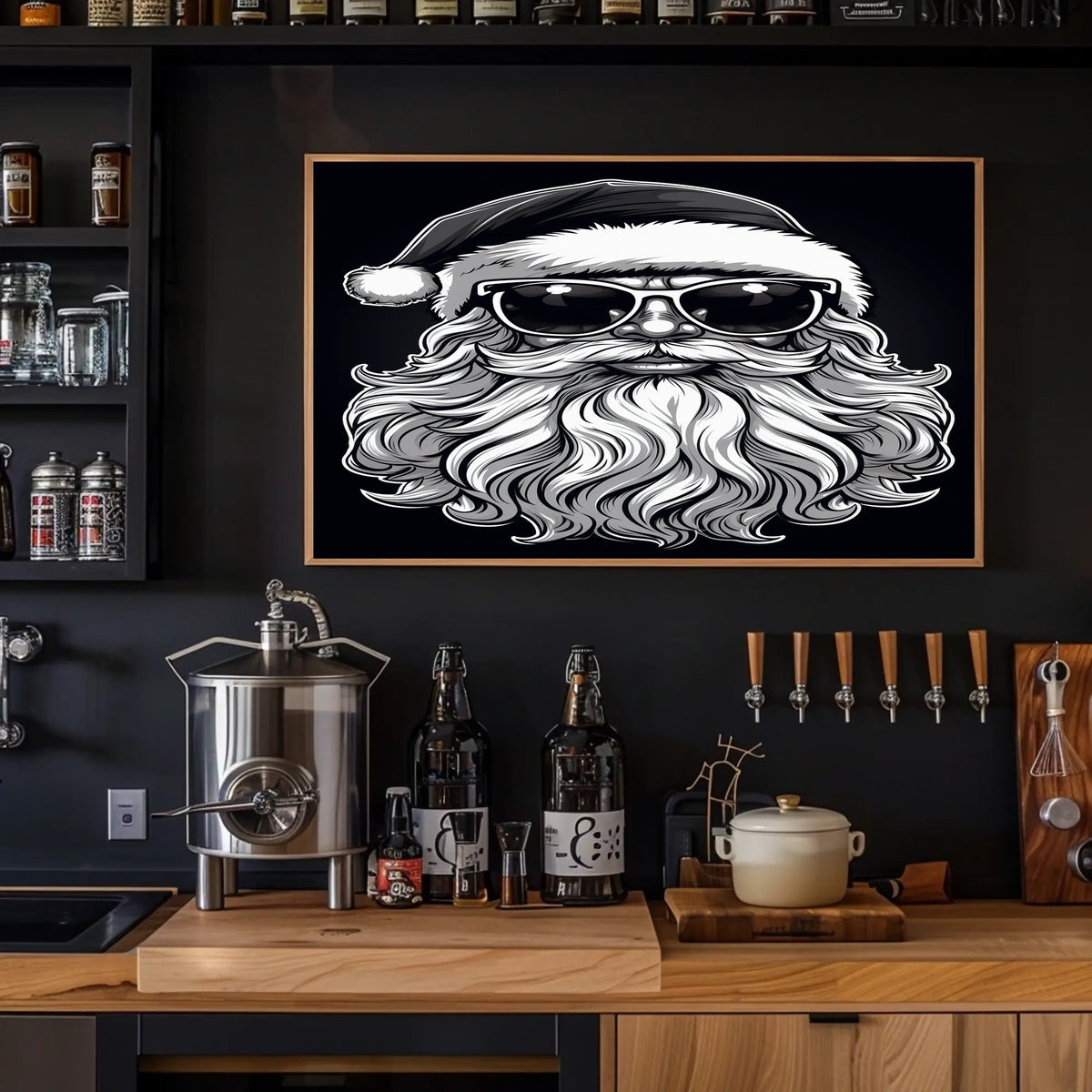 Cool Santa Vibes Poster