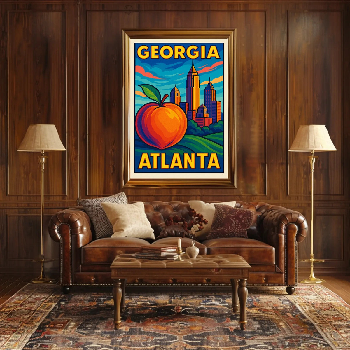 Georgia Atlanta Skyline Poster