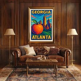 Georgia Atlanta Skyline Poster