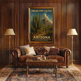 Organ Pipe Cactus Arizona Desert Poster