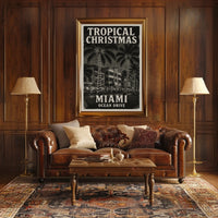 Tropical Christmas in Miami Poster