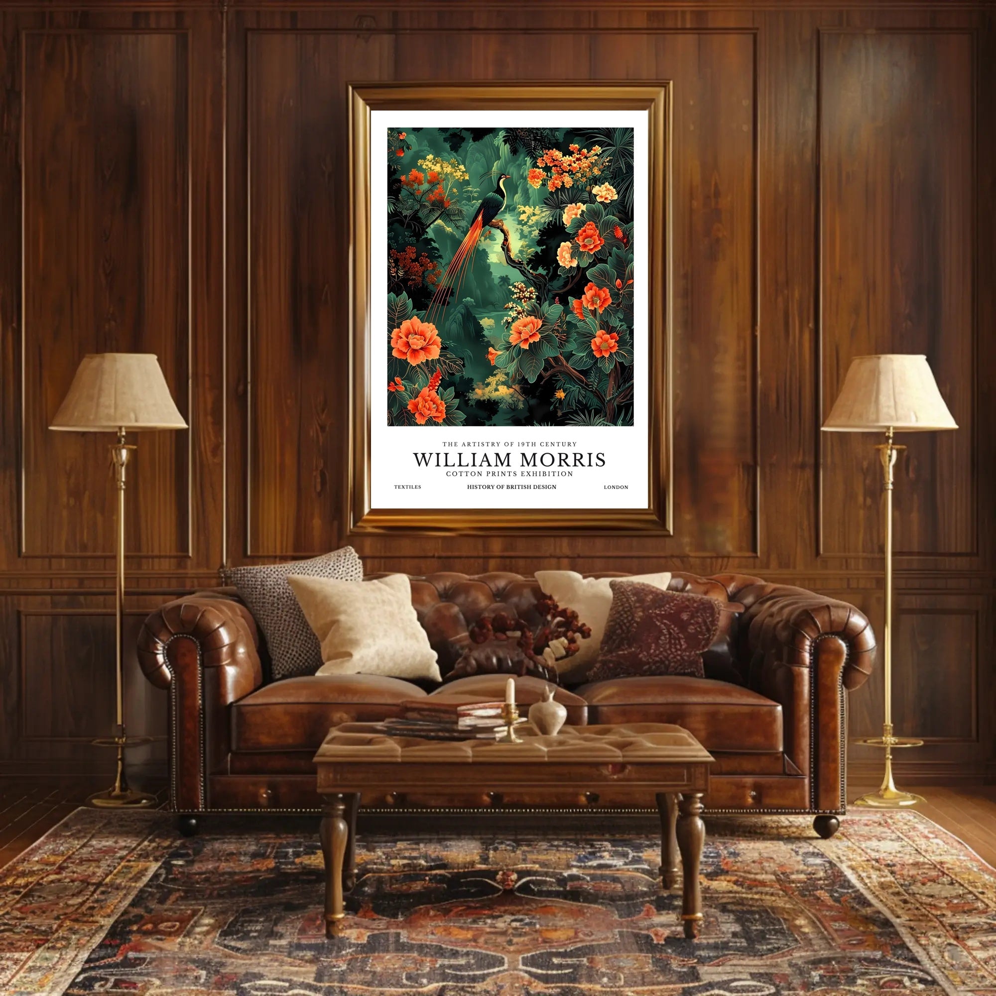 William Morris Arts and Crafts Vintage Artistic Poster