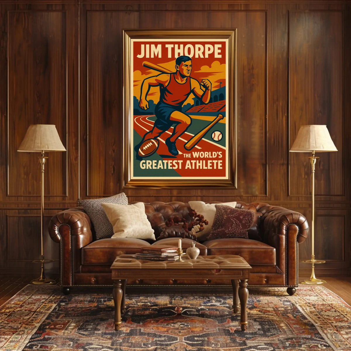 Jim Thorpe Legendary Athlete Jim Thorpe Poster