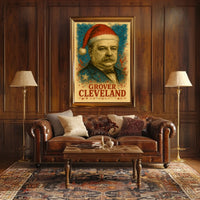 Grover Cleveland Festive Portrait Poster