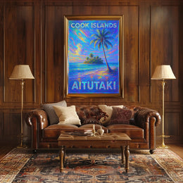 Aitutaki Cook Islands Paradise Poster