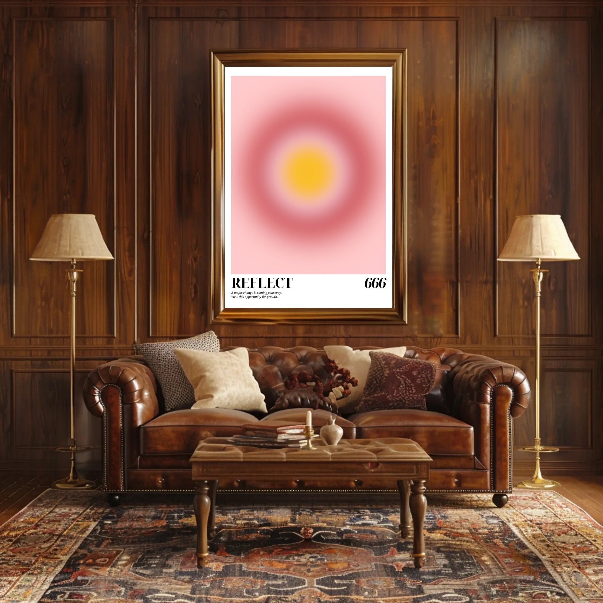 REFLECT 666: Mysterious Abstract Artistic Design Poster PosterGoat