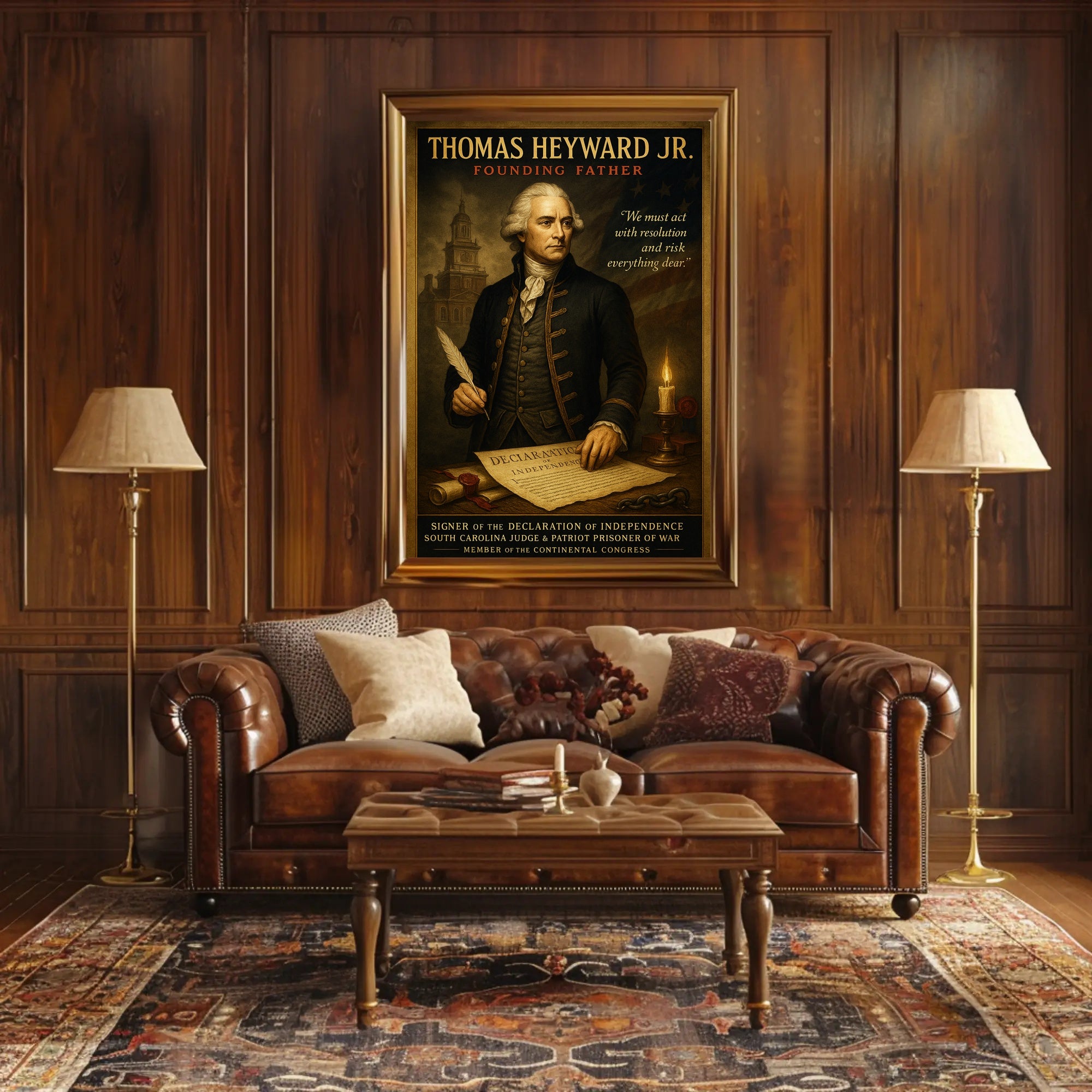 Thomas Heyward Jr. Vintage Historical Poster PosterGoat
