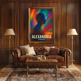 Vibrant Alexandria Abstract Art Poster: Modern Design