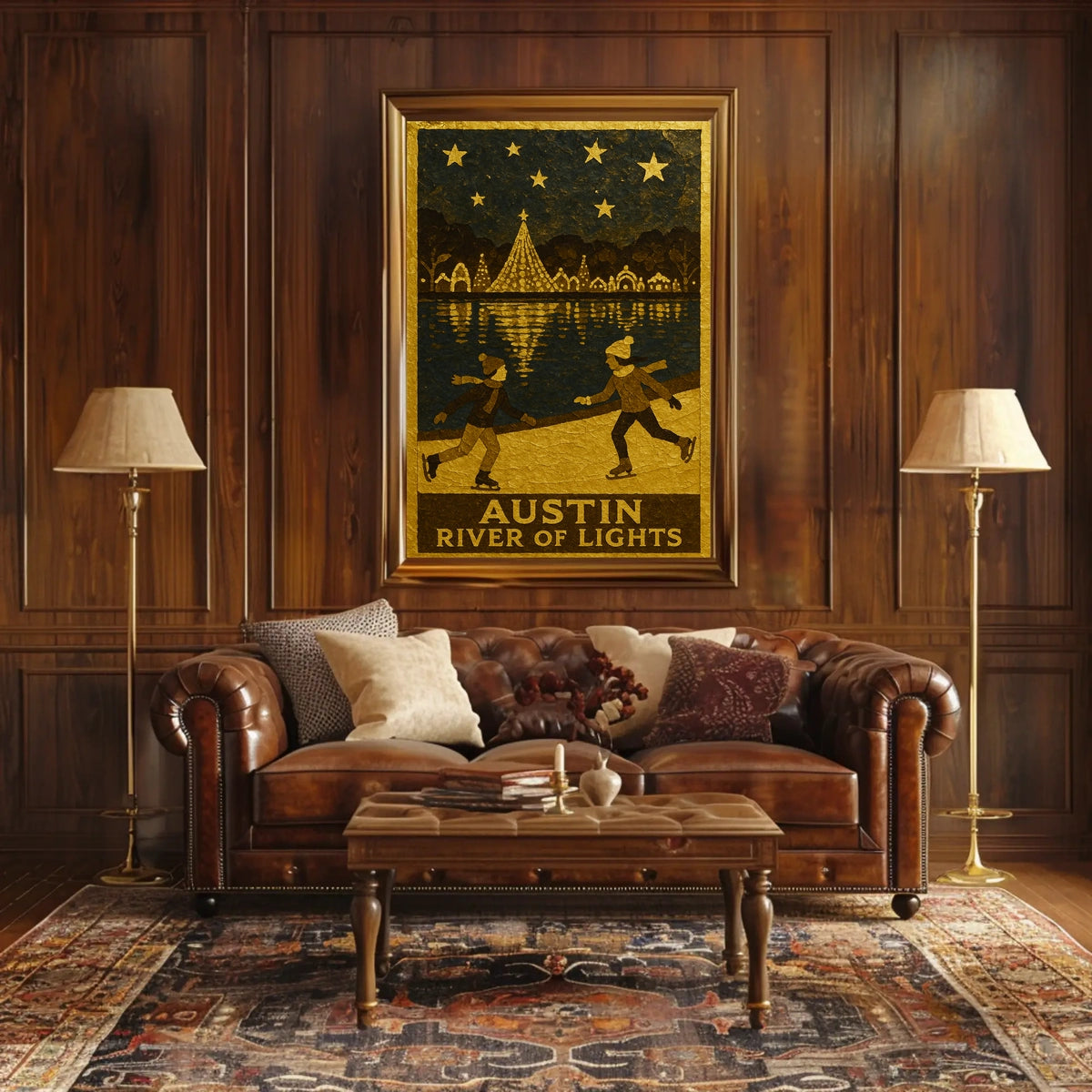 Austin River Of Lights Poster