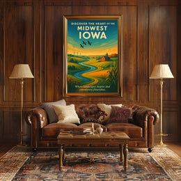 Discover The Heart Of Iowa Poster