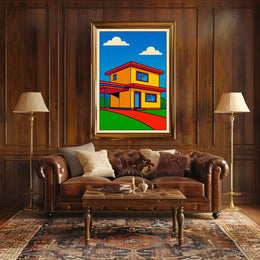 Modern Pop Art House Modern Poster