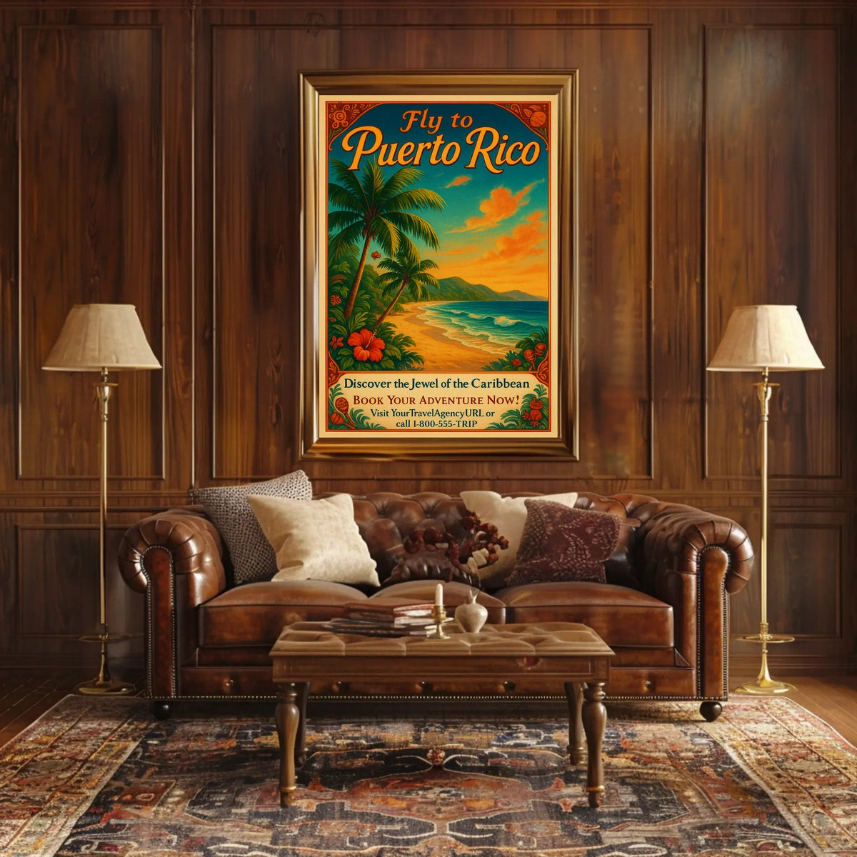 Fly to Puerto Rico Poster