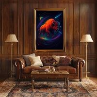 Cosmic Bison Poster
