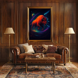 Cosmic Bison Poster