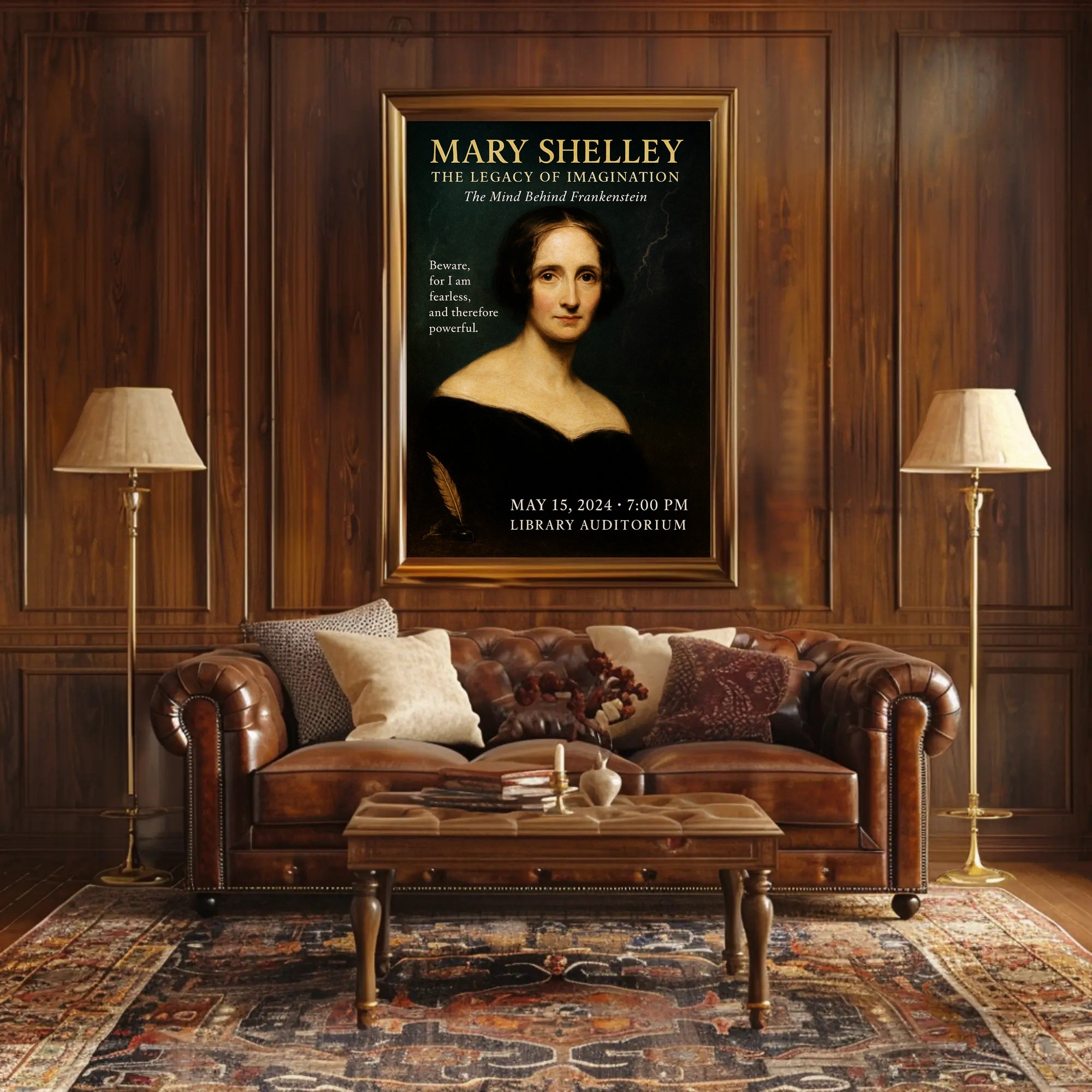Mary Shelley The Legacy of Imagination Poster PosterGoat