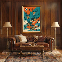 Soccer Celebration With Deer Poster
