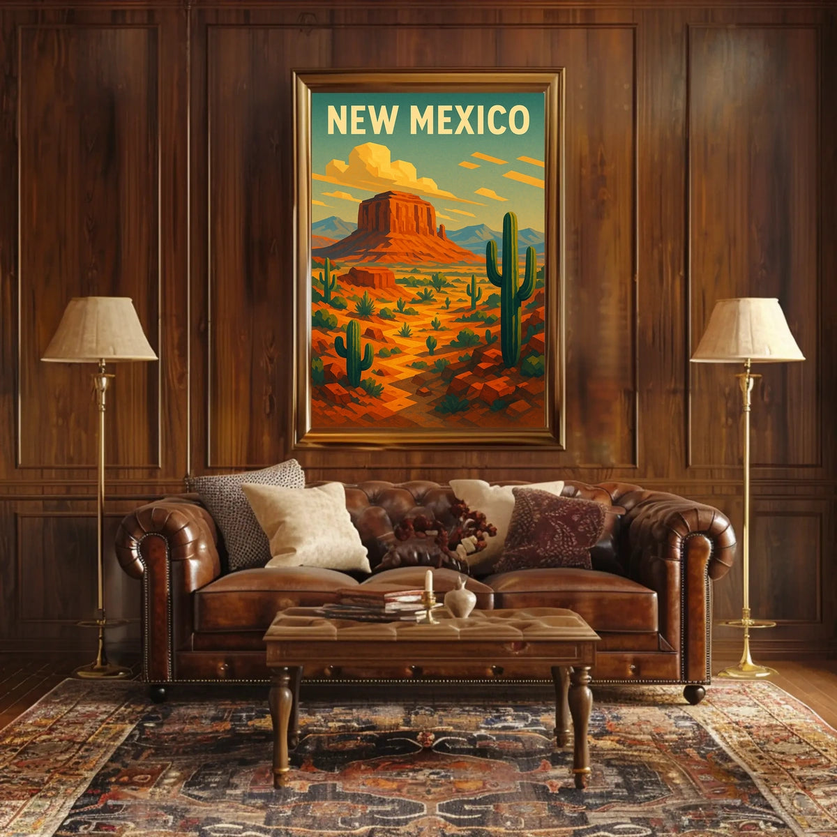 New Mexico Desert Landscape Poster