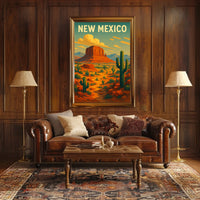 New Mexico Desert Landscape Poster