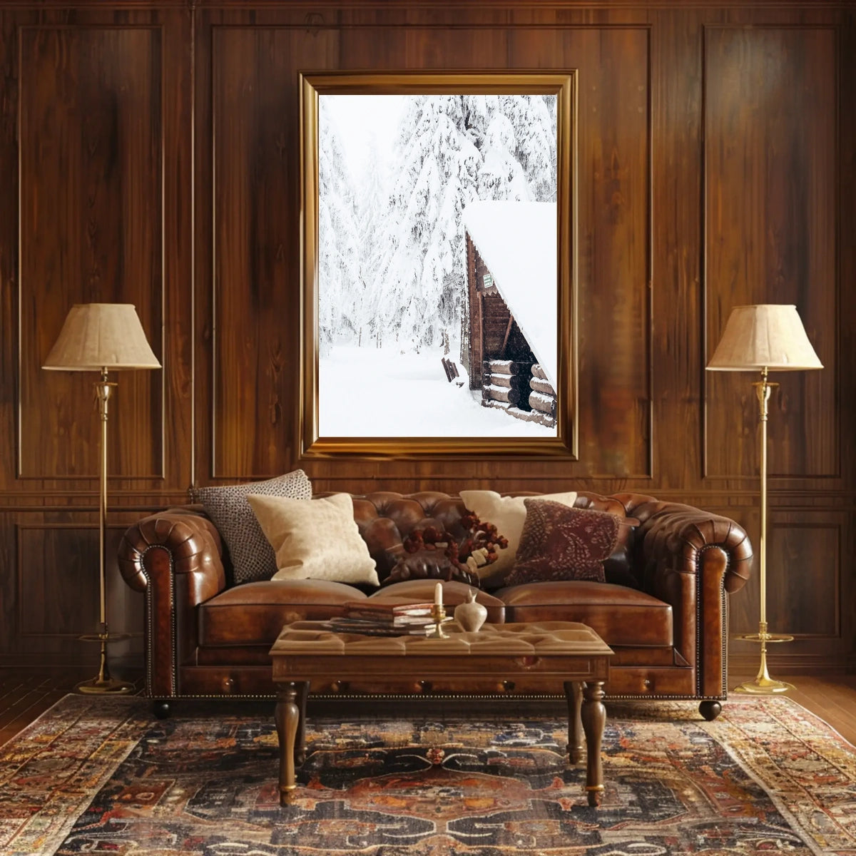 Winter Wilderness Retreat Poster