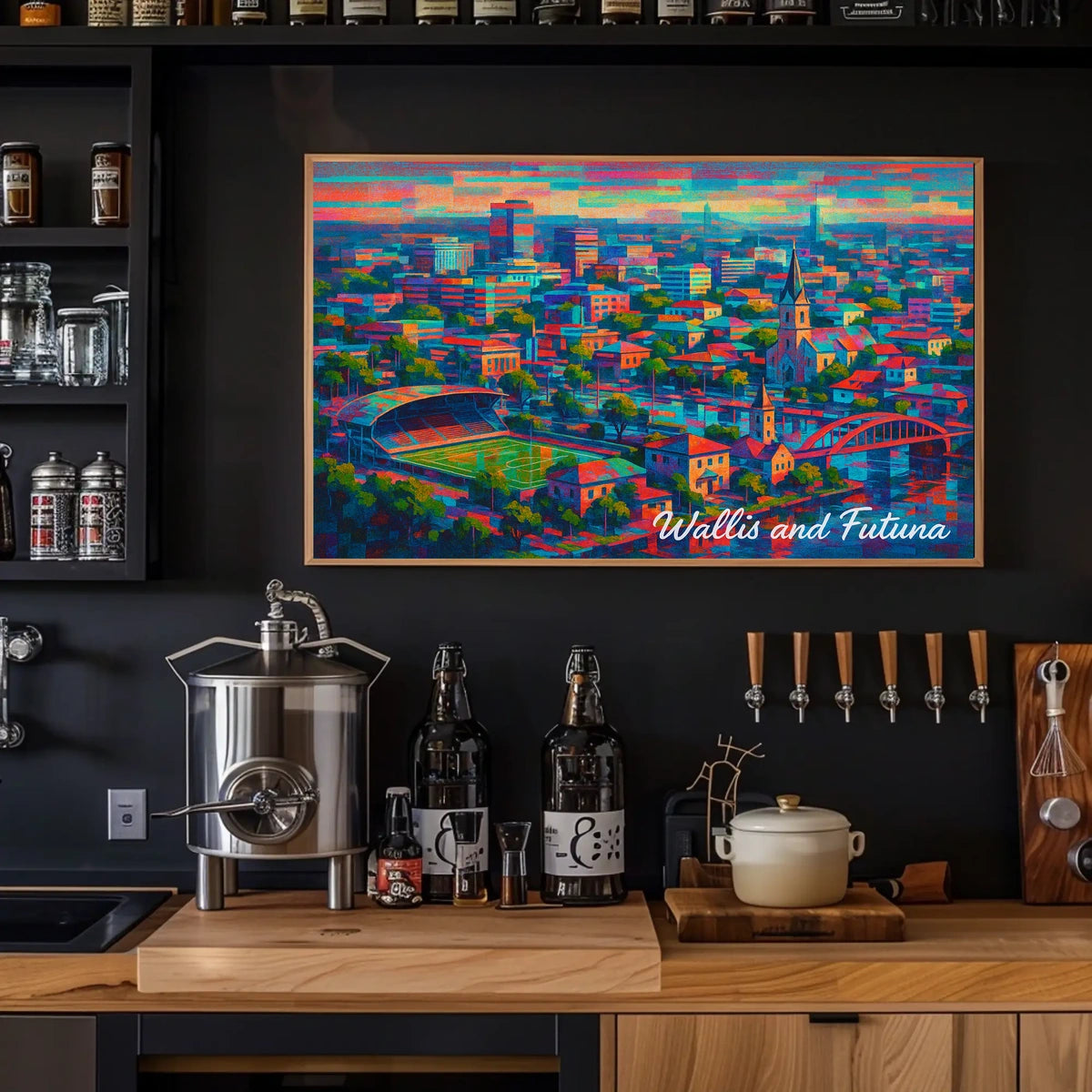 Wallis and Futuna Cityscape Poster