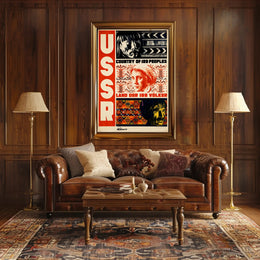 USSR – Country of 189 Peoples Poster PosterGoat