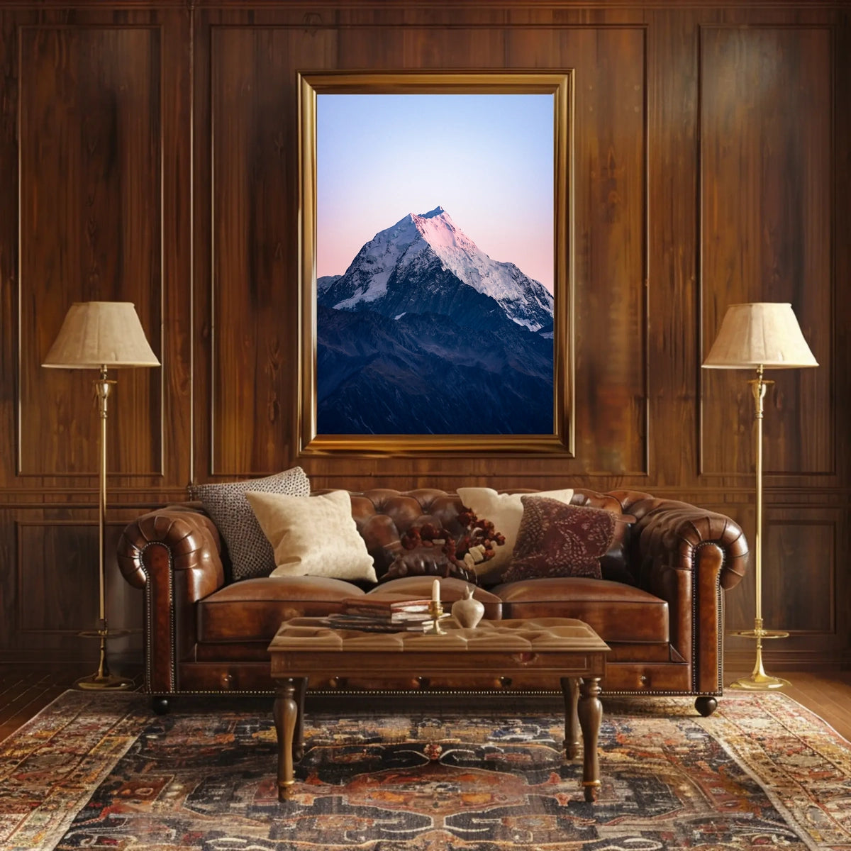 Majestic Mountain At Dawn Poster