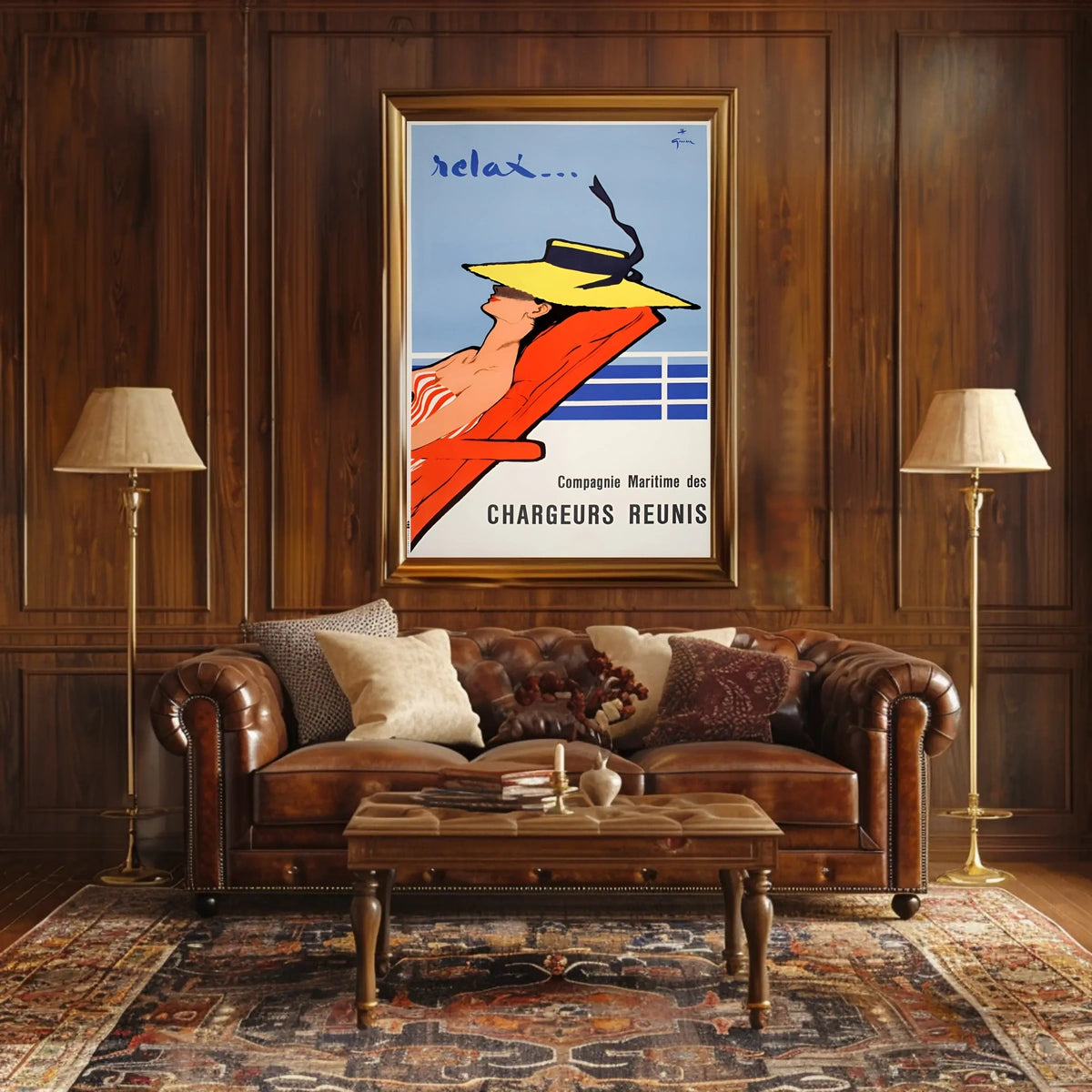 Relax With Chargeurs Réunis Poster