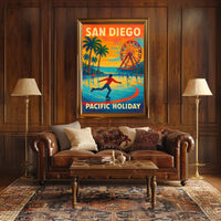 San Diego Pacific Holiday Poster