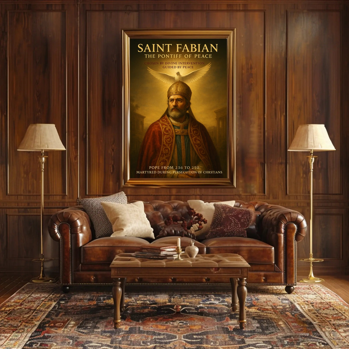 Saint Fabian The Pontiff of Peace Poster
