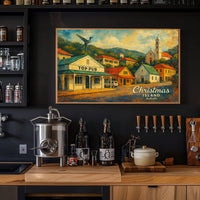 Christmas Island Artistic Townscape Poster