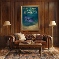 Beauty with a Barb Stingray Poster