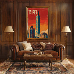 Taipei Skyline Poster