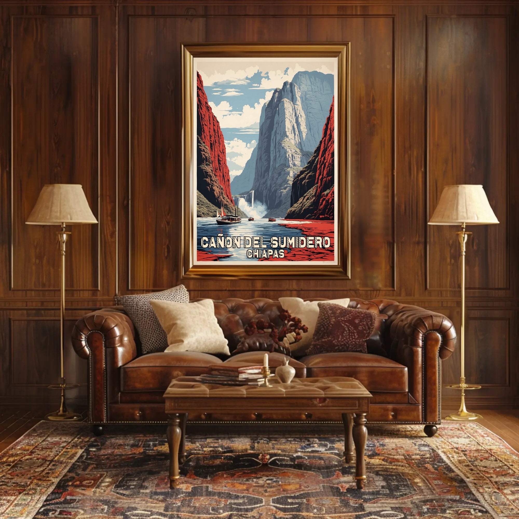Cañón del Sumidero Scenic Travel Adventure Poster