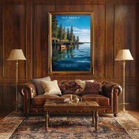 Isle Royale National Park Poster Vintage Travel Print